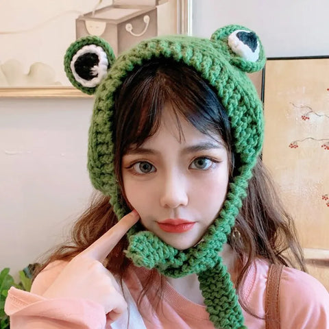 Y2K Frog Beanie