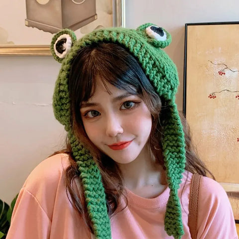 Y2K Frog Beanie