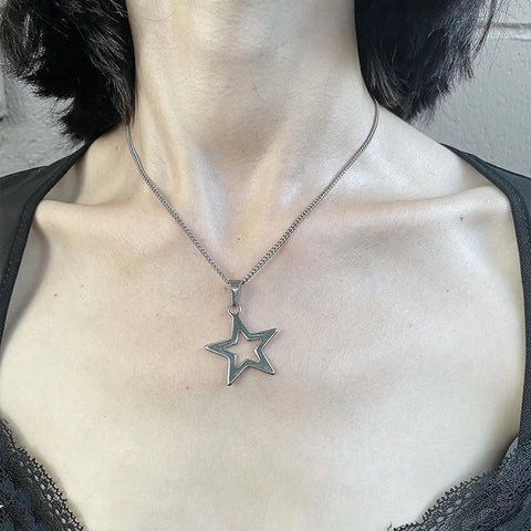 Y2K Star Necklace