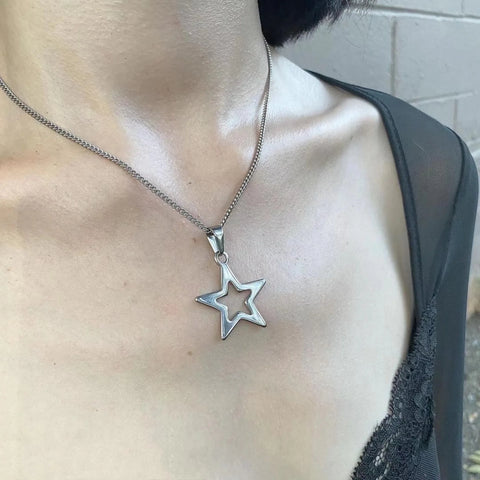 Y2K Star Necklace