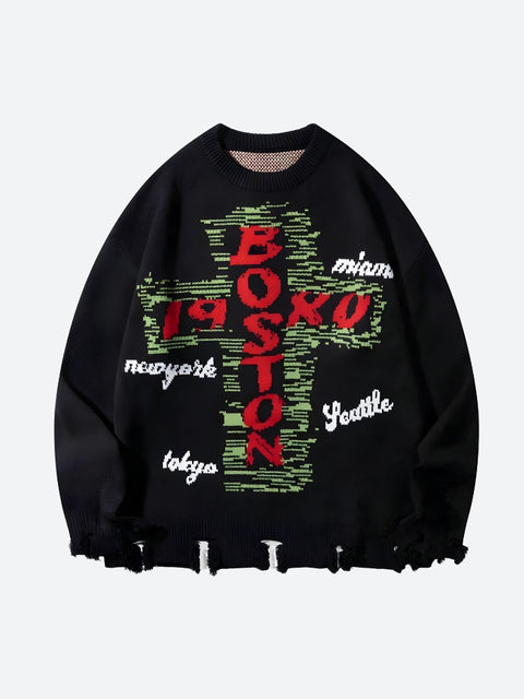 Y2K 1980 Boston Sweater