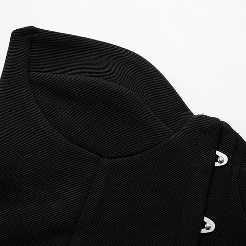 Y2K Asymmetric Corset Top