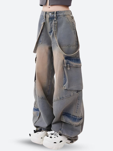 Y2K Baggy Cargo Jeans