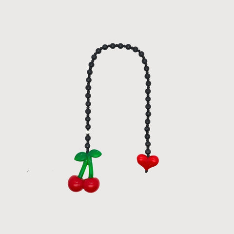 Y2K Beaded Cherry Bag Charm