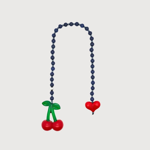 Y2K Beaded Cherry Bag Charm