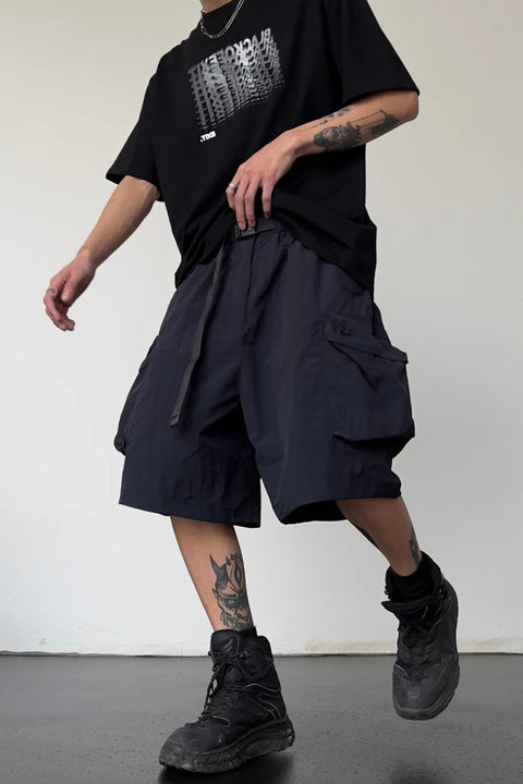 Y2K Belted Cargo Shorts