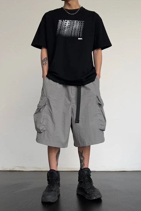 Y2K Belted Cargo Shorts