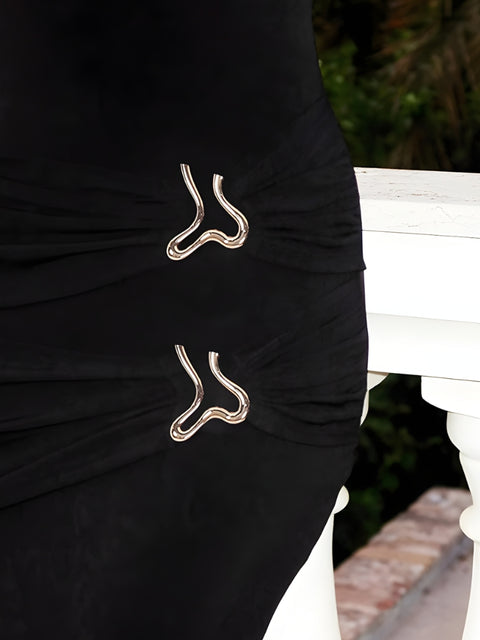 Y2K Bodycon Maxi Dress