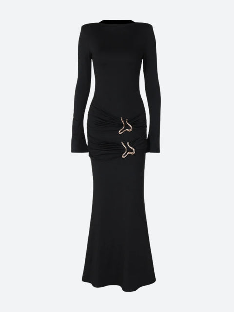 Y2K Bodycon Maxi Dress