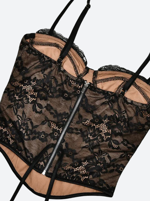 Y2K Bolero Lace Corset Top