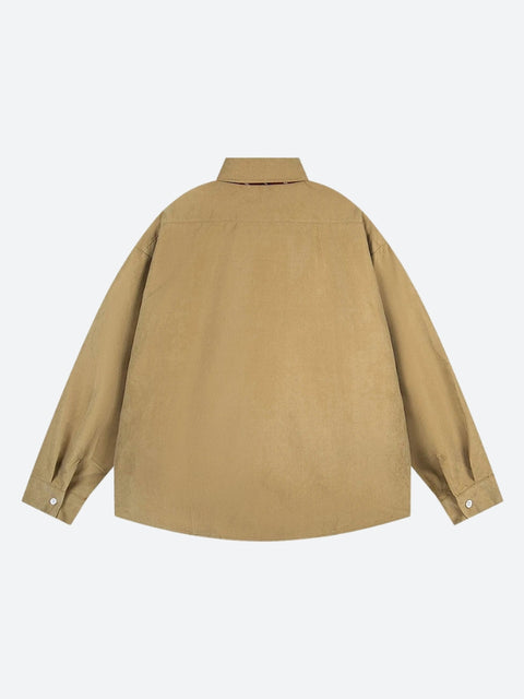 Y2K Campus Style Oversize Shirt