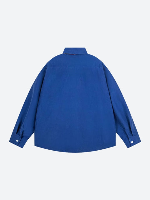 Y2K Campus Style Oversize Shirt