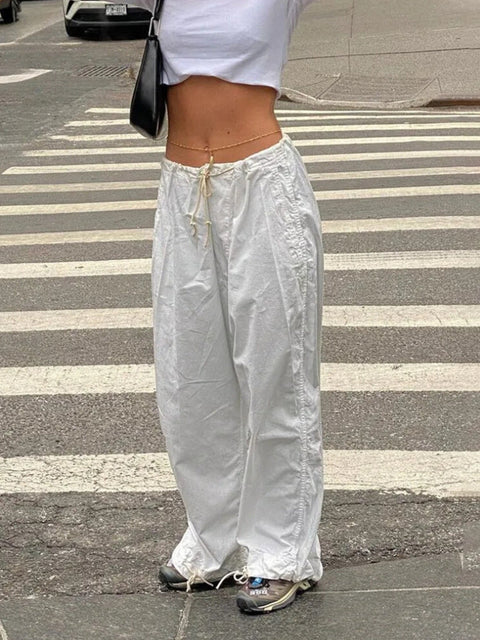 Y2K Casual Parachute Pants