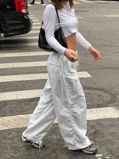 Y2K Casual Parachute Pants