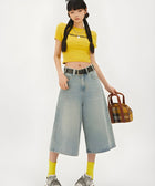 Y2K Casual Wide Leg Denim Shorts