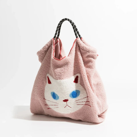 Y2K Cat Fluffy Tote Bag