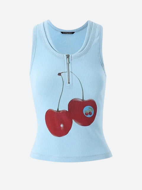 Y2K Cherry Tank Top