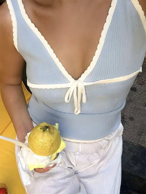 Y2K Coastal Knit Top