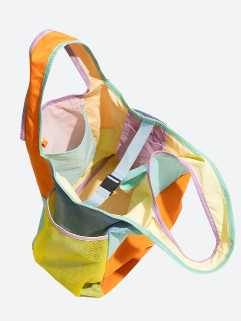 Y2K Color Block Tote Bag