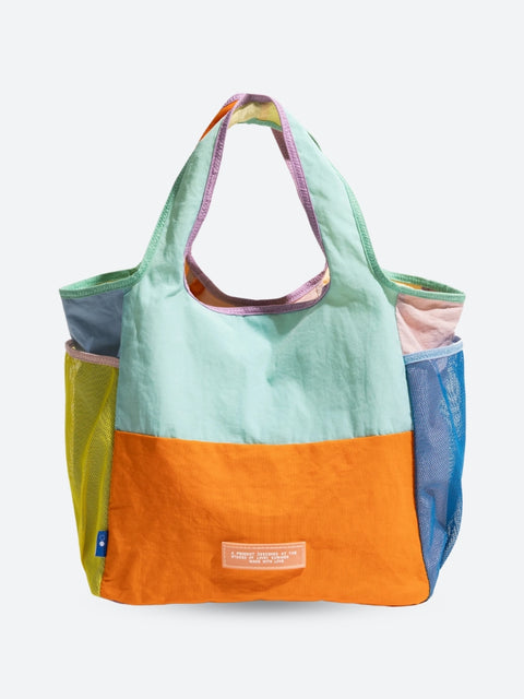 Y2K Color Block Tote Bag