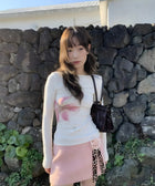 Y2K Coquette Flower Top
