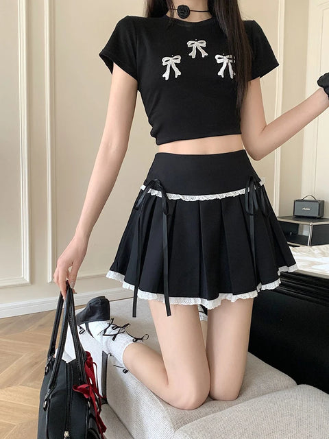 Y2K Coquette Mini Skirt