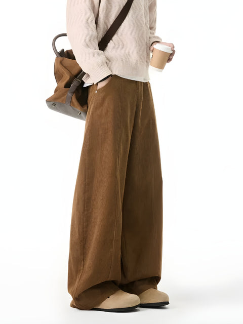 Y2K Corduroy Wide-Leg Pants