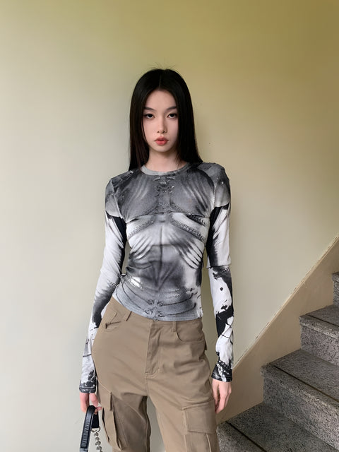 Y2K Cyber Armor Top