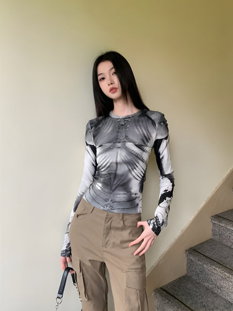 Y2K Cyber Armor Top