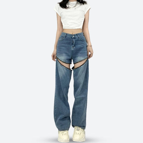 Y2K Detachable Leg Jeans