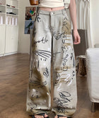 Y2K Dirty Effect Denim Jeans