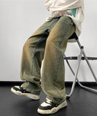 Y2K Dirty Wash Wide Leg Jeans