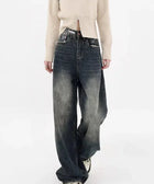 Y2K Distressed Pocket Denim Jeans