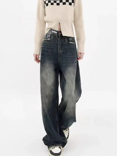 Y2K Distressed Pocket Denim Jeans