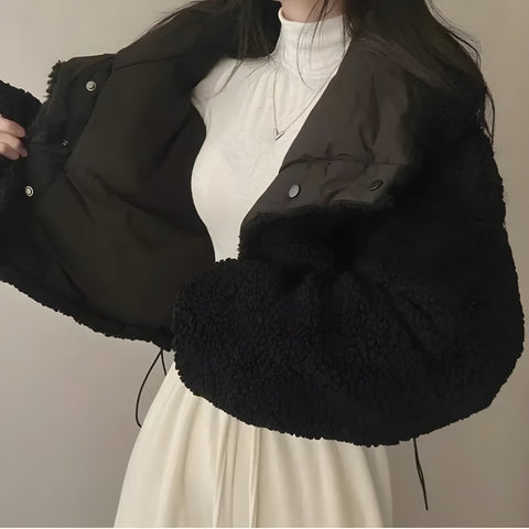 Y2K Faux Fur Puffer Jacket