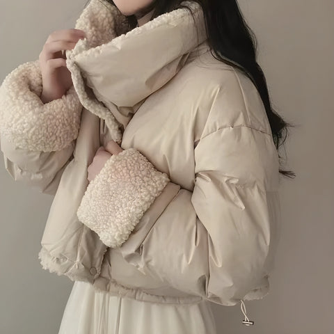 Y2K Faux Fur Puffer Jacket