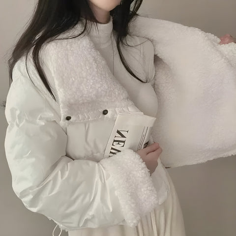Y2K Faux Fur Puffer Jacket