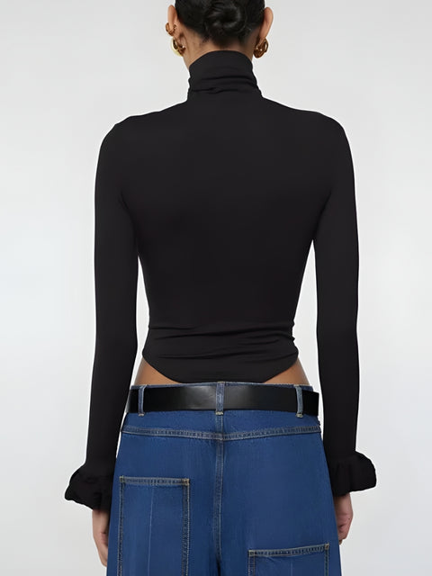 Y2K Flare Cuff Top