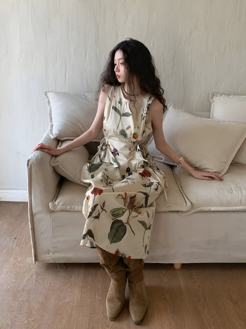 Y2K Floral Midi Dress