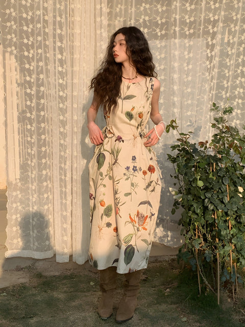 Y2K Floral Midi Dress