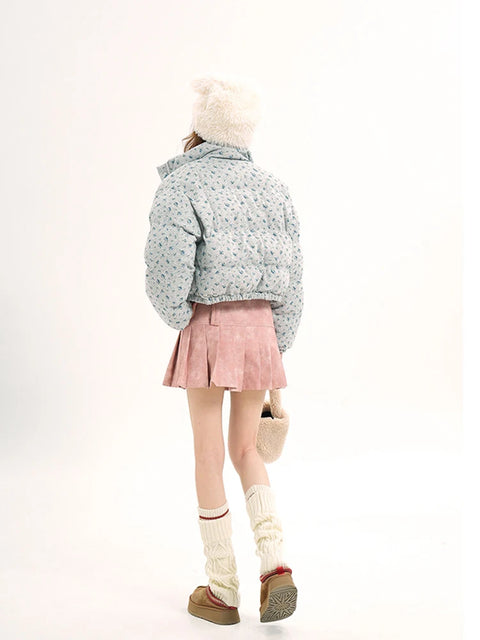 Y2K Floral Puffer Jacket