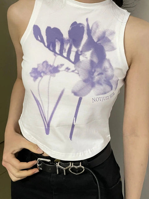 Y2K Floral Tank Top