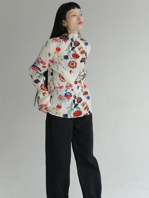 Y2K Floral Top & Maxi Skirt Two Piece Set