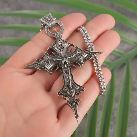 Y2K Gothic Cross Necklace