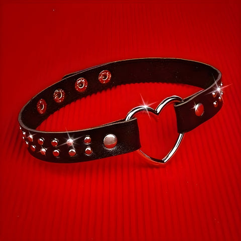 Y2K Gothic Heart Choker