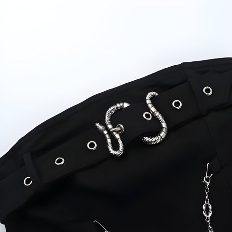 Y2K Gothic Snake Top