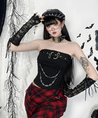 Y2K Gothic Snake Top