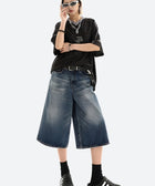 Y2K Grunge Baggy Denim Shorts