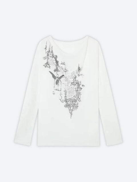 Y2K Grunge Fairytale One Shoulder Top