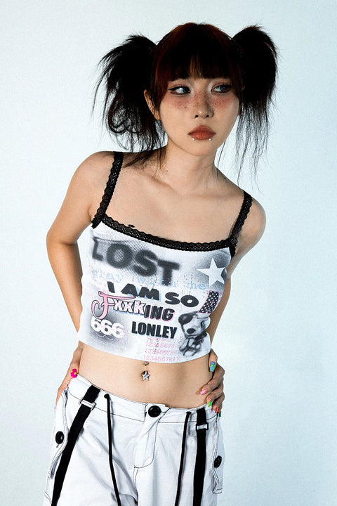 Y2K Grunge I Am So Lonely Top